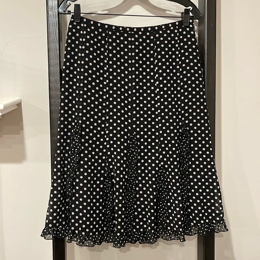 Ann Taylor Loft polka dot skirt size 4